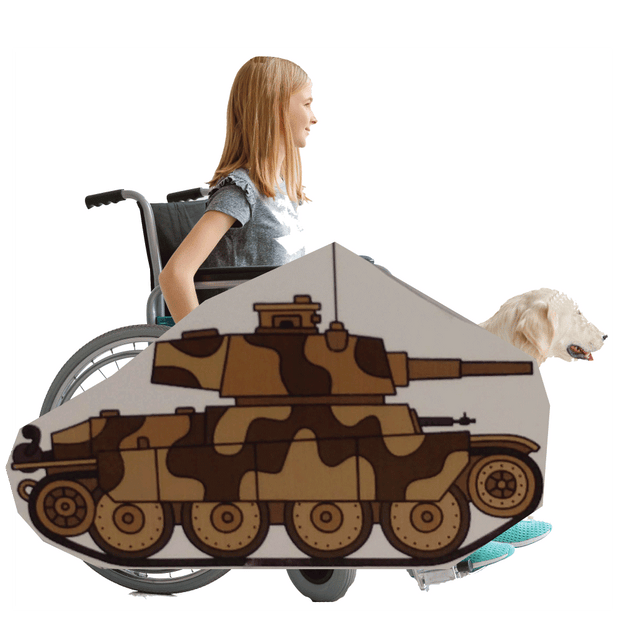 Camo Tank Wheelchair Costume Child's
