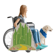 Emerald City and Yellow Brick Road Wheelchair Costume Child's