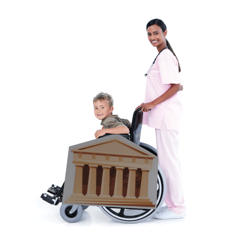 Greek Temple Wheelchair Costume Child's