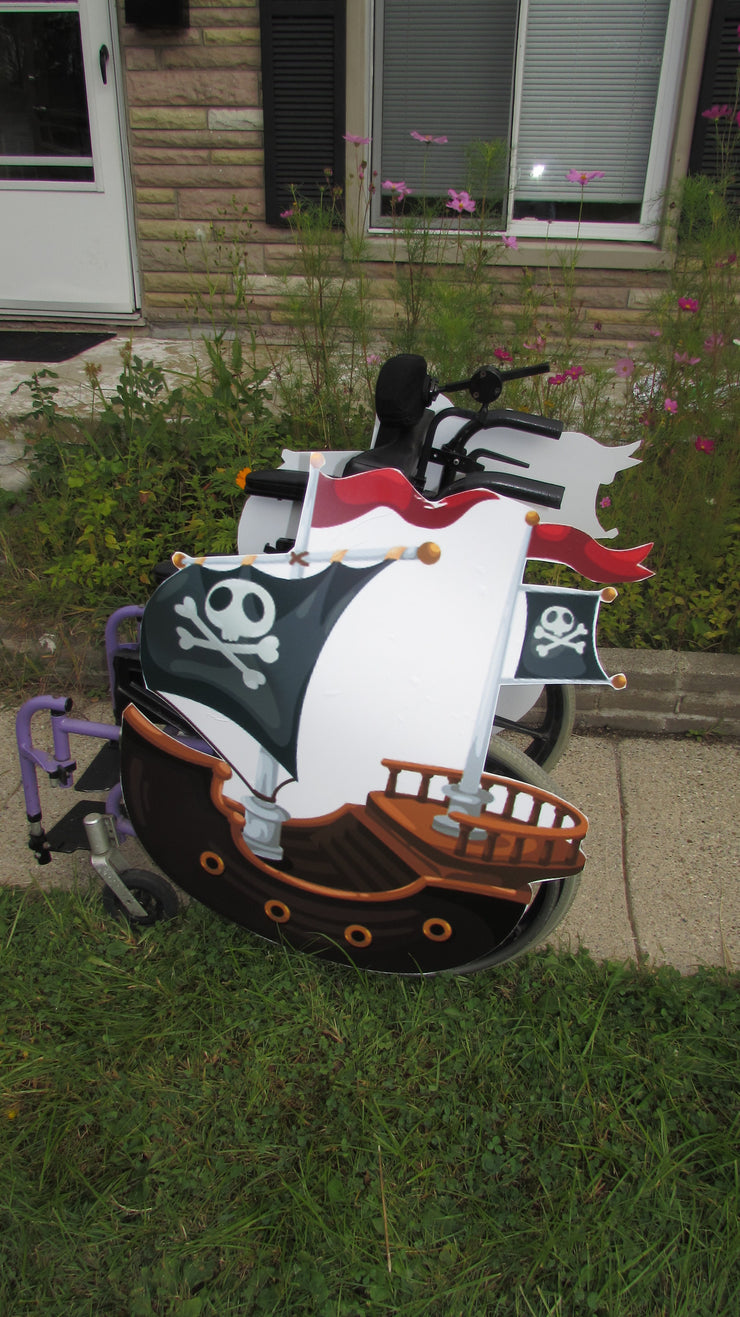 OS Pirate Ship Wheelchair Costume Child's