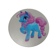 Pink Cartoon Pony Wheelchair Decoration