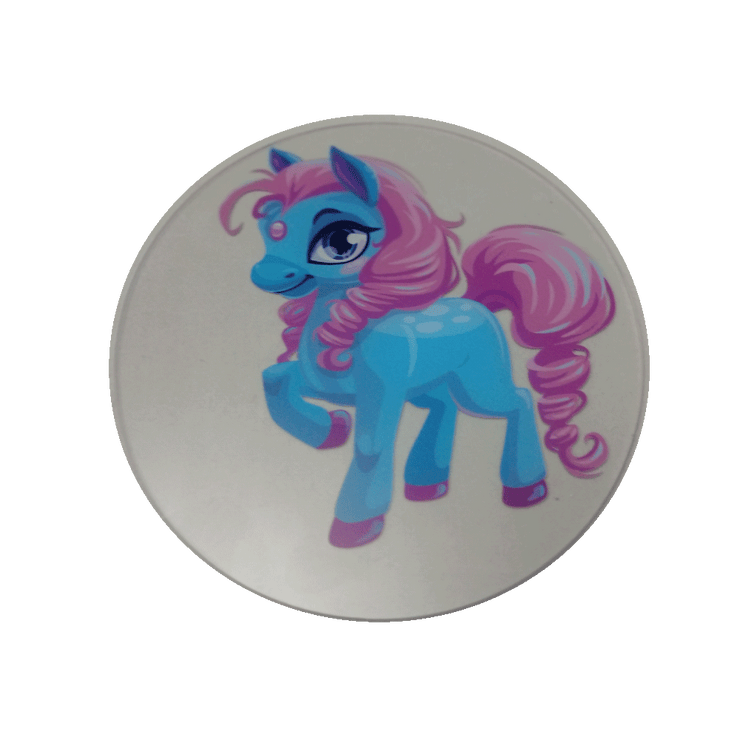 Pink Cartoon Pony Wheelchair Decoration