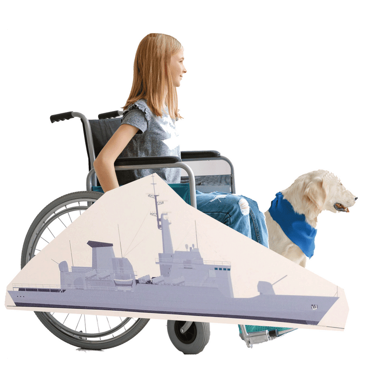 Battleship Wheelchair Costume Child's