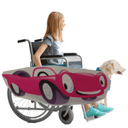 Pink cartoon Car Wheelchair Costume Child's
